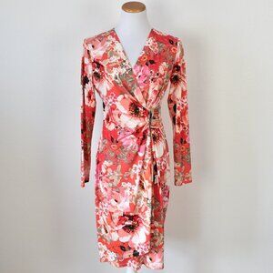 Calvin Klein Floral Faux Wrap Dress - 6